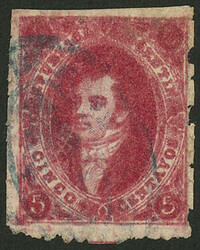 GJ.26Ab, 5th printing, cerise camine, on partchment-like paper, with ...