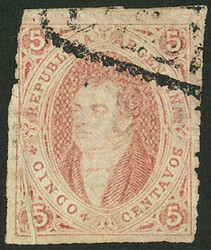 GJ.28A, 6th printing perforated, orangish dun-red, with variety: ...