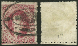 GJ.33, 7th printing perforated, beautiful stamp with perforations on ...