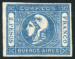 GJ.22, 2$ worn impression, mint no gum, thin
