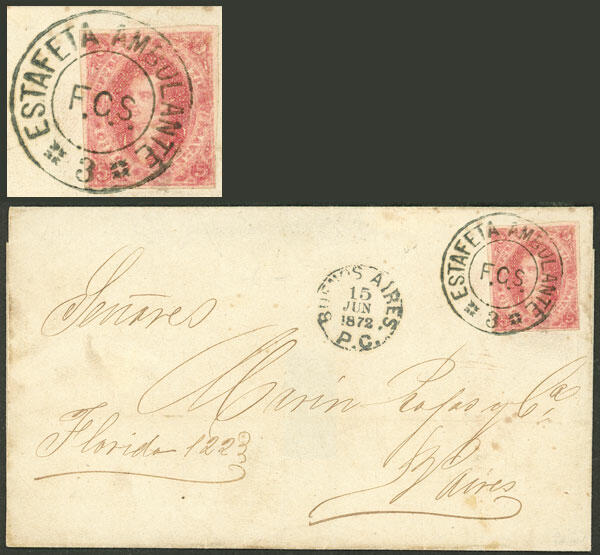 GJ.34, 8th printing, very attractive stamp with complete margins ...
