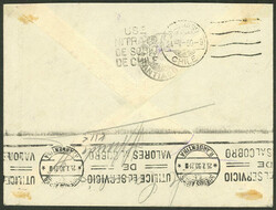 Cover franked with 5c. and sent from Buenos Aires to Chile on ...
