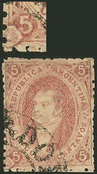 GJ.20, 3rd printing, with notable VARIETY: "Defective impression very ...