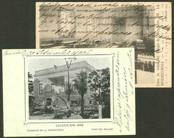 2 Postcards with views of different buildings of the "Sisters of ...