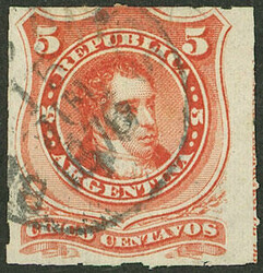 GJ.48, key value of the set with right sheet margin, VF quality