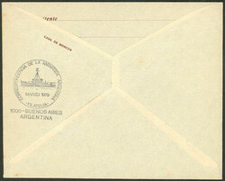 Inauguration of Primavera Antarctic base: Cover sent from the base to ...