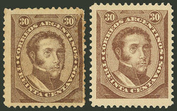 GJ.91, with VARIETY: without border above the circle of the left ...