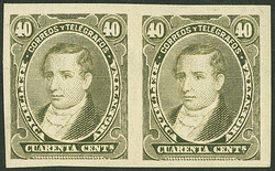GJ.112P, IMPERFORATE pair, VF quality