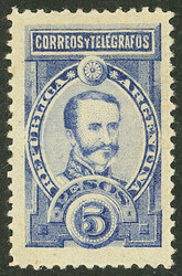 GJ.116, $5 Lamadrid, very fresh colors, excellent perforation, ...