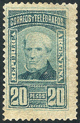 GJ.118A, $20, green, perfectly perforated, VF quality