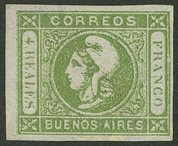 GJ.16, 4R. green, worn impression, tiny thin, superb front, very low ...