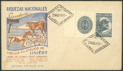 GJ.874CZ, with left label, on FDC cover, uncommon