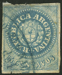 GJ.9, 15c. with accent, used in Rosario (it appears to be the variety ...