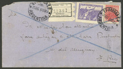 Express cover sent from Paraná to Concepción del Uruguay on ...