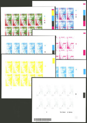 Sc.576, 1998 France Football World Cup, IMPERFORATE sheet of 10 ...