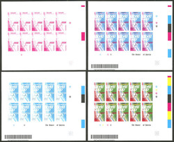 Sc.576, 1998 France Football World Cup, IMPERFORATE sheet of 10 ...
