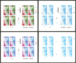 Sc.576, 1998 France Football World Cup, sheet of 8 stamps + 2 ...