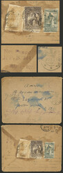 Cover with nice multicolor postage on the back, sent from Ereván ...