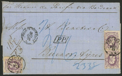 11/DE/1873 Verviers to Buenos Aires, via Bordeaux: Folded cover ...