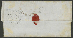 27/MAY/1853 Toronto to Sandwich, "MONEY LETTER" with various marks on ...