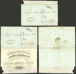 13/OC/1842 Genova to Bordeaux, entire letter, it has attached a nice ...