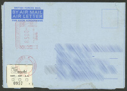 PRISONER OF WAR MAIL: Aerogram of the British Forces used by an ...