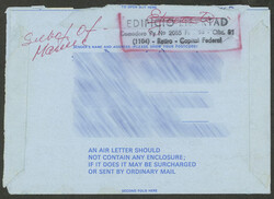 PRISONER OF WAR MAIL: Aerogram of the British Forces used by an ...