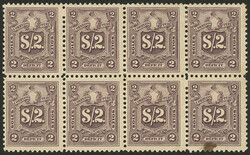 Sc.J50 (Yvert 54), 1921 2S., high value of the set in fantastic block ...