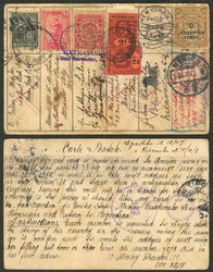 TRIP AROUND AMERICA IN 5 MONTHS. Card sent on 15/NO/1907 fromBuenos ...
