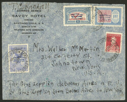 21/MAY/1930 Santiago de Chile - Buenos Aires - New York, cover ...
