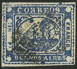 SPERATI FORGERY: GJ.11, IN Ps blue, used with "ponchito" cancel, very ...