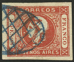 GJ.18, 2P. red, almost clear impression, splendid stamp with mute ...