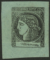 GJ.5, bluish green, type 7, MNH with all its original gum intact ...