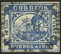 SPERATI FORGERY: GJ.5, DOS Ps blue, with datestamp, very good forgery ...