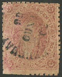GJ.20, 3rd printing, used in Buenos Aires on 30/JA/1865 (early date), ...