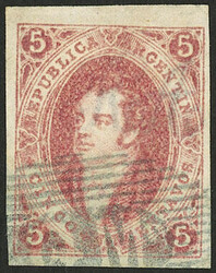 GJ.16, 1st printing imperforate, semi-clear impression, immense ...