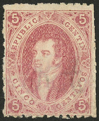 GJ.19, 1st printing perforated, MINT WITH ORIGINAL GUM (300%), ...