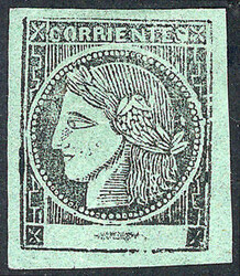 GJ.5, 2c. blue-green, mint without gum, VF