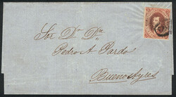 GJ.19, 5c. 1st or 2nd printing, semi-clear impression, partially ...