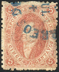 GJ.20, 3rd printing, with blue rimless datestamp of Paraná, with ...