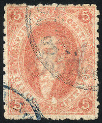 GJ.20, 3rd printing, with VARIETY: very notable white spot above the ...