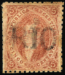 GJ.20, 3rd printing, with straightline "RIO 4º" cancel, superb!