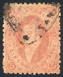 GJ.20, 3rd printing, with RENTA DE CORREOS - SAN NICOLAS cancel in ...