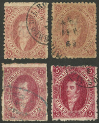 GJ.19 + 20 + 25 + 26, group of typical examples of 1st or 2nd, 3rd, ...