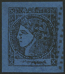 GJ.3, 3c. blue, type 6, with dotted cancel of Corrientes, outstanding ...