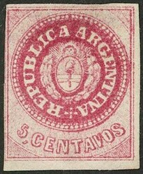 GJ.12A, 5c. without accent, semi-worn plate, excellent stamp in ...
