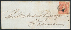 GJ.19, 5c. 1st or 2nd printing, on entire letter dated 11/AP/1865, ...