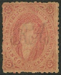 GJ.20, 5c. 3rd printing, MINT with part gum, excellent quality