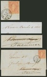 GJ.20j, 5c. 3rd printing, MULATTO, franking en entire letter dated in ...
