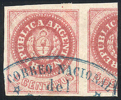 GJ.12, 5c. without accent, semi-worn plate, exceptional example, ...